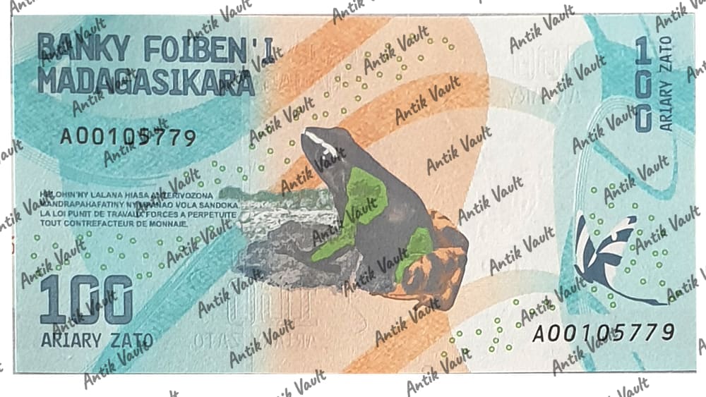 Madagascar 100 Banknote — Photo 1
