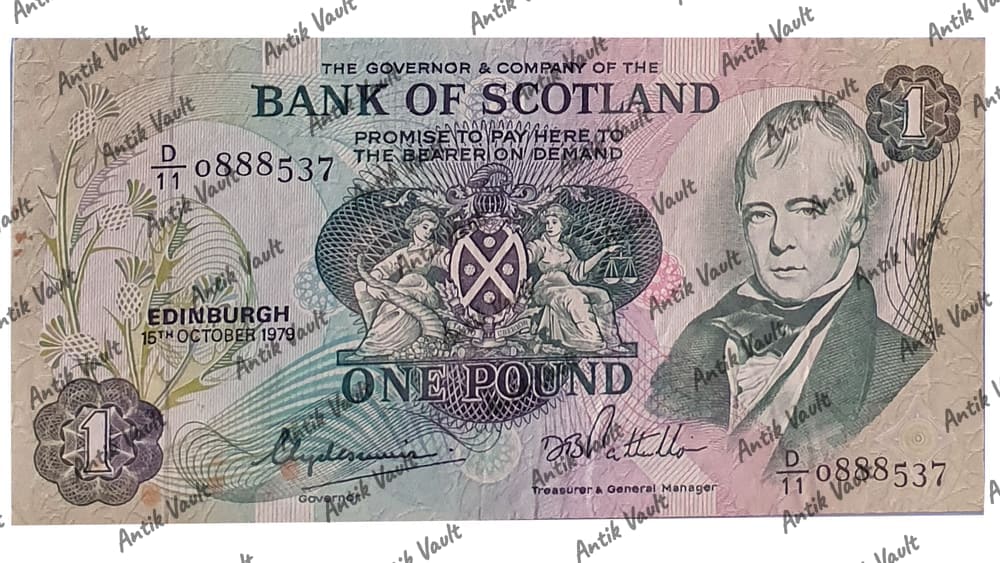 Scotland 1 Banknote — Photo 1
