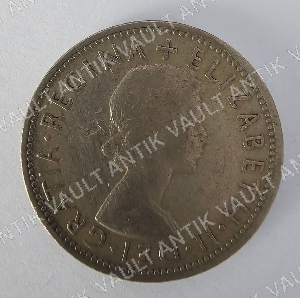 United Kingdom 2 Shillings Coin — Obverse