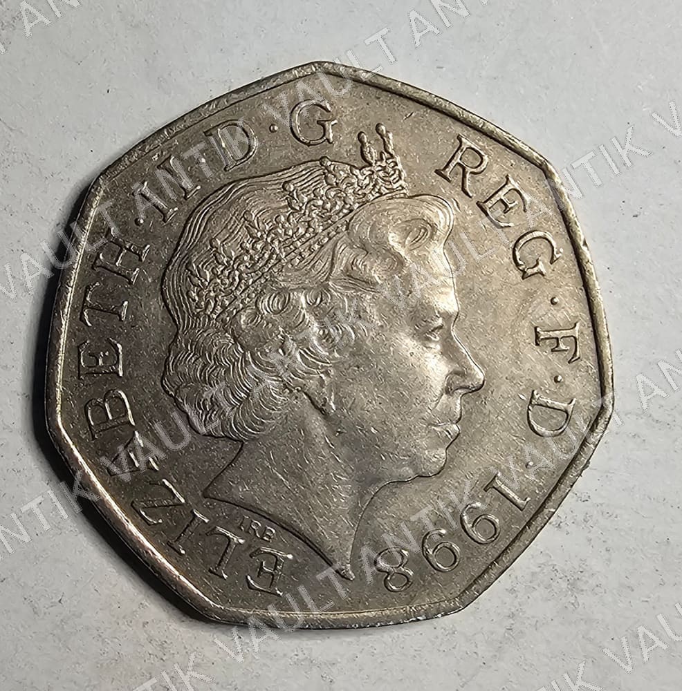 United Kingdom 50 Pence Coin — Obverse