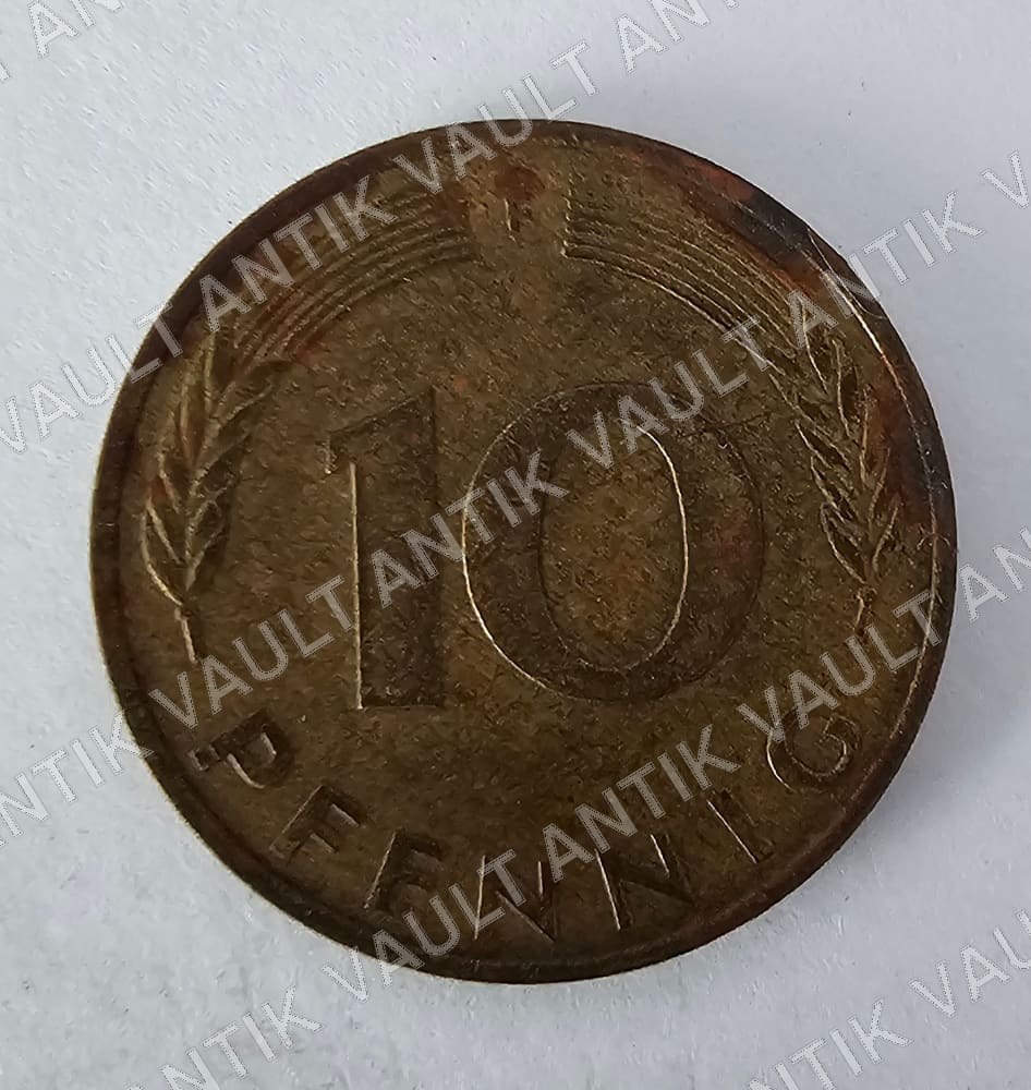 West Germany (FRG) 10 Pfennig Coin — Obverse
