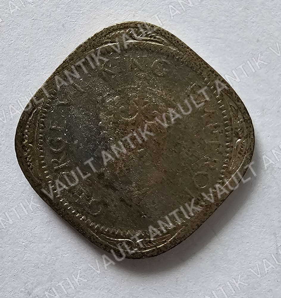 India 2 Anna Coin — Obverse